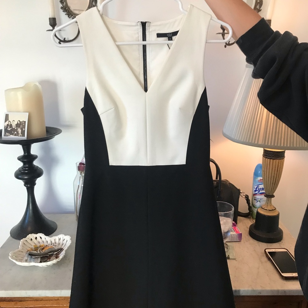 Tibi Black & White Dress